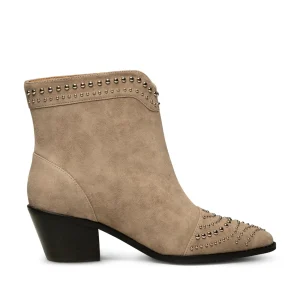 Shoe the Bear Hæle | Støvler<Annika western stud ruskind -