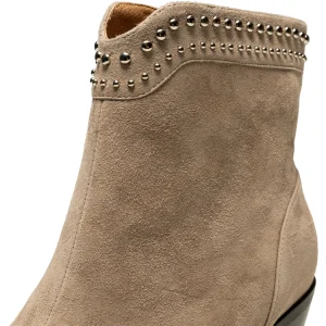 Shoe the Bear Hæle | Støvler<Annika western stud ruskind -