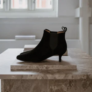Shoe the Bear Hæle<Saga chelsea støvle ruskind -