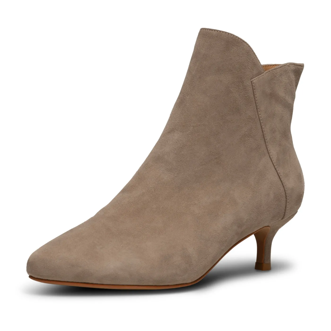 saga_stvle_ruskind__taupe_1.webp Shoe the Bear Hæle | Støvler<Saga støvle ruskind -