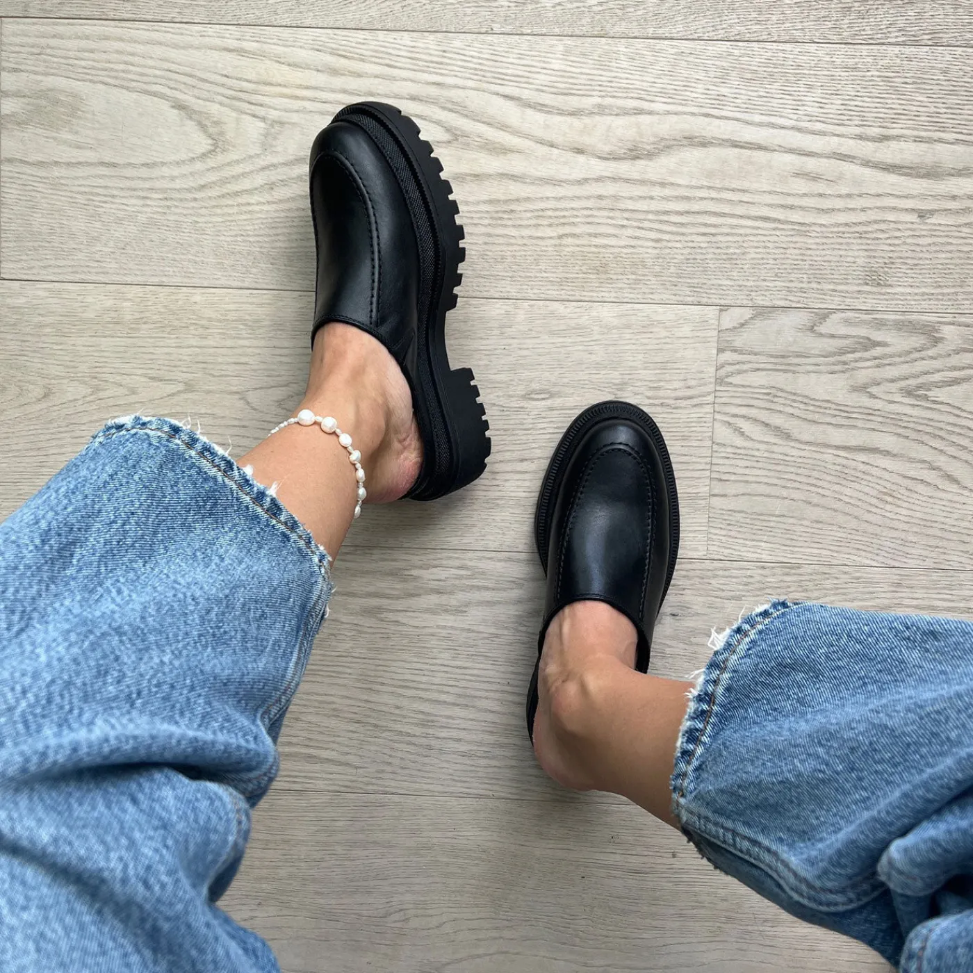 Shoe the Bear Loafers<Annika mule læder -