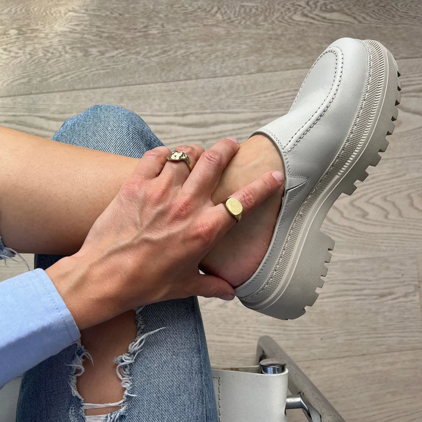 Shoe the Bear Loafers<Annika mule læder -