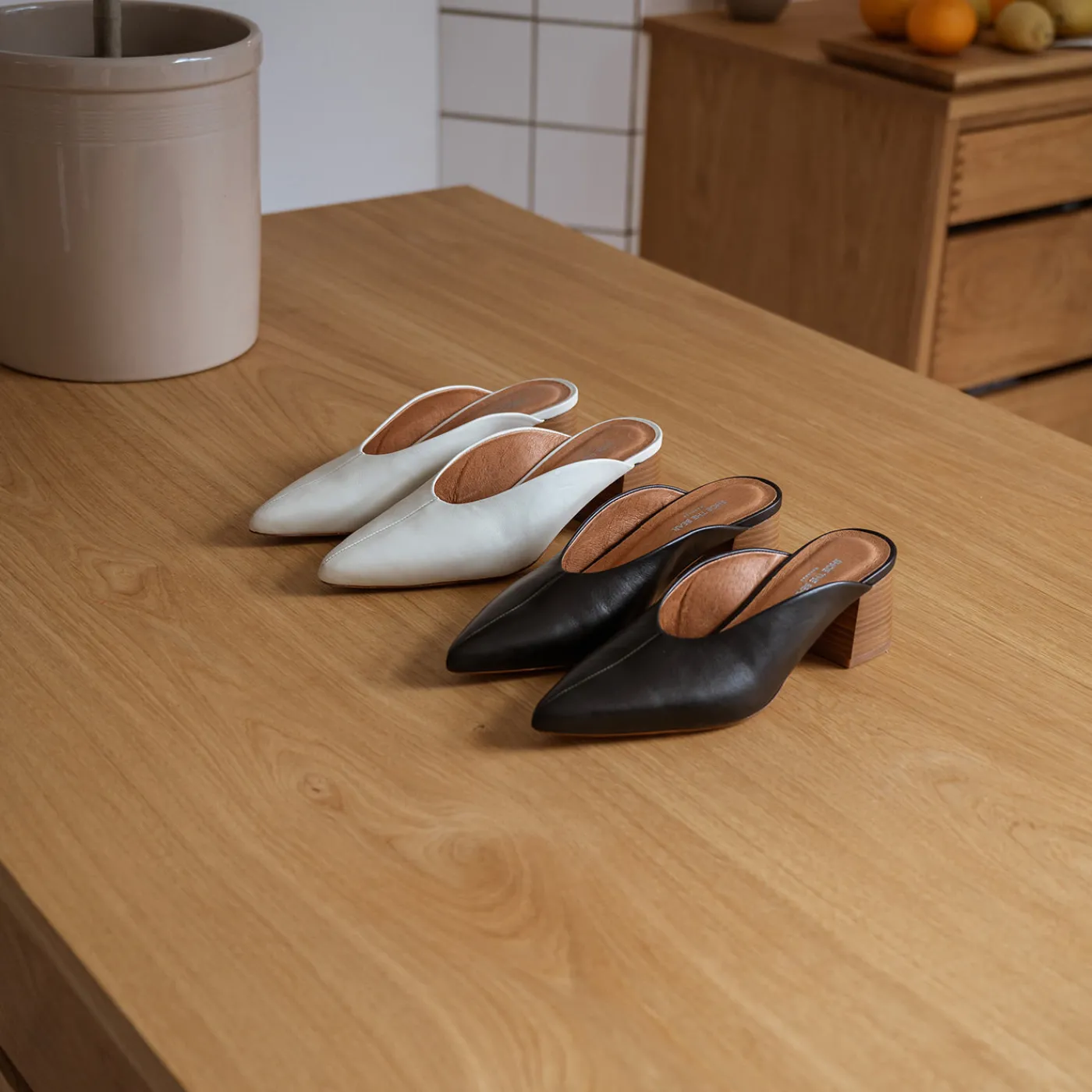 Shoe the Bear Sandaler | Hæle<Emma mule læder -
