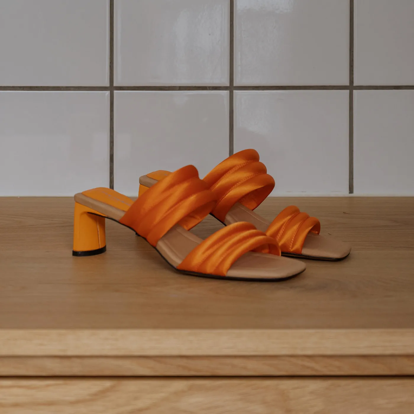 Shoe the Bear Sandaler | Hæle<Sylvi hæl tekstil -